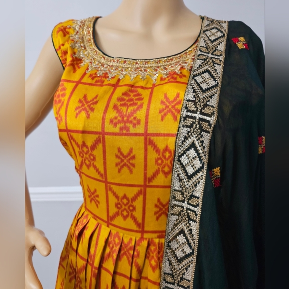 Rust Orange anarkali Suit For Women 2 PC set ethnic Indian wear anarkali suit - Picture 8 of 10